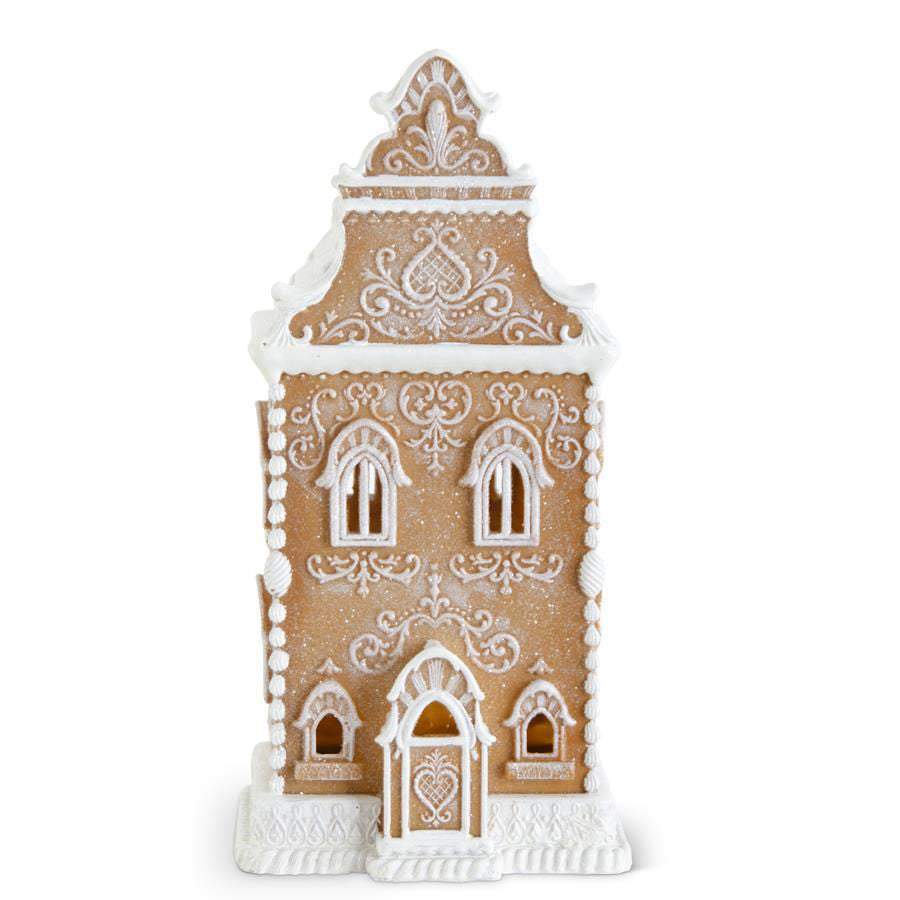 Glittered Gingerbread House, 13.5"