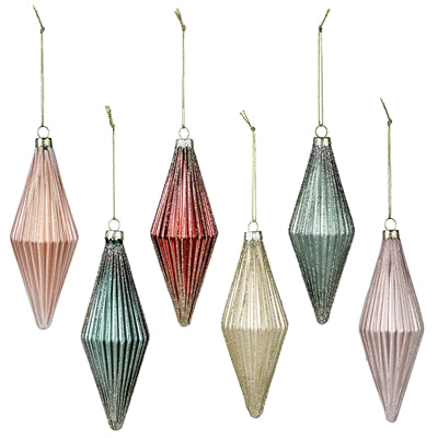 Rhombus Ornaments, Glass