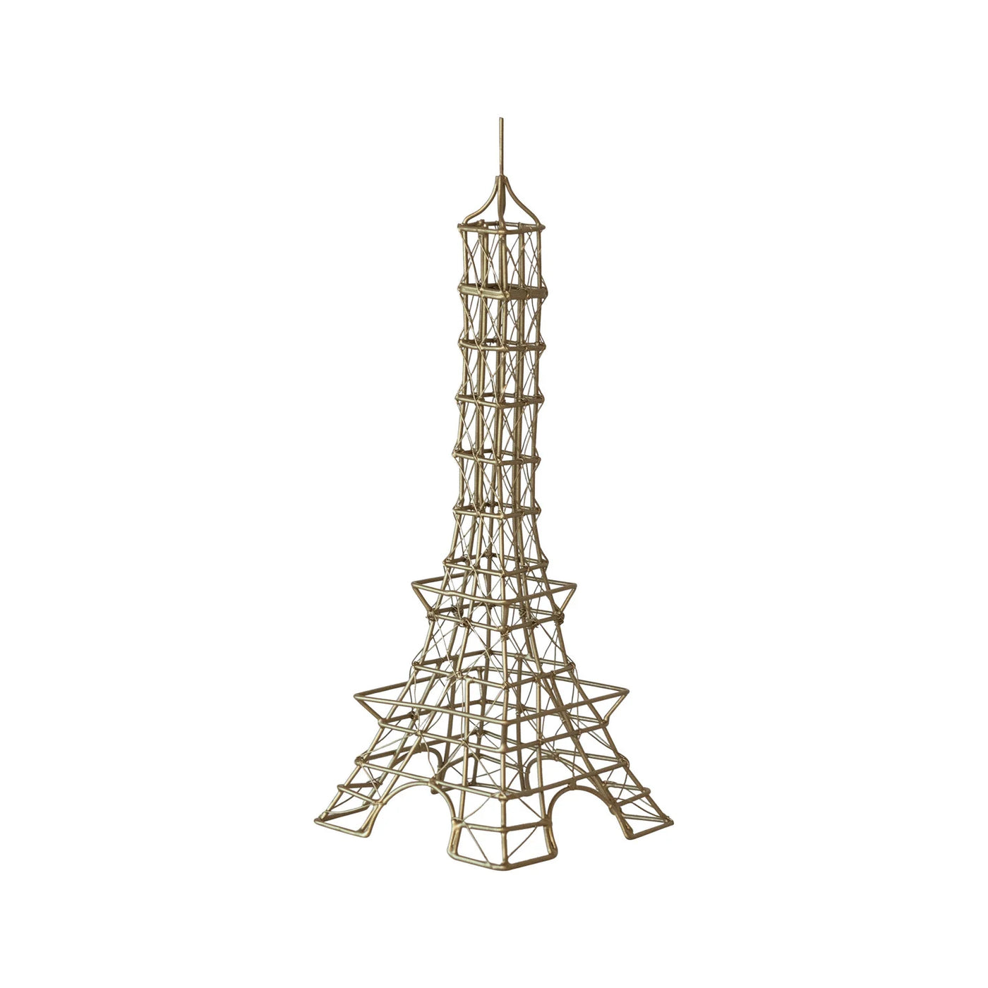 13” Brass Metal Eiffel Tower