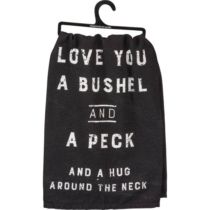 Love You A Bushel and A Peck Kitchen Towel