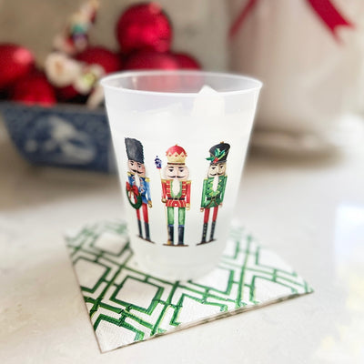 16 oz Shatterproof Cups | Set of 8 | Nutcrackers