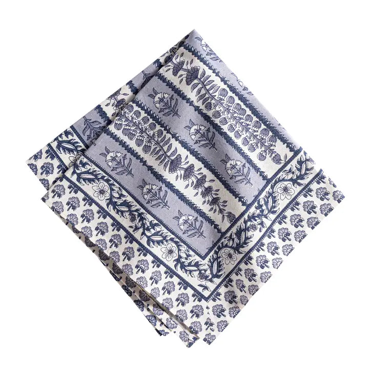 Avignon Napkins Blue & Marine Set of 6