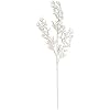 Champagne Glittered Twig Stem with Pearls