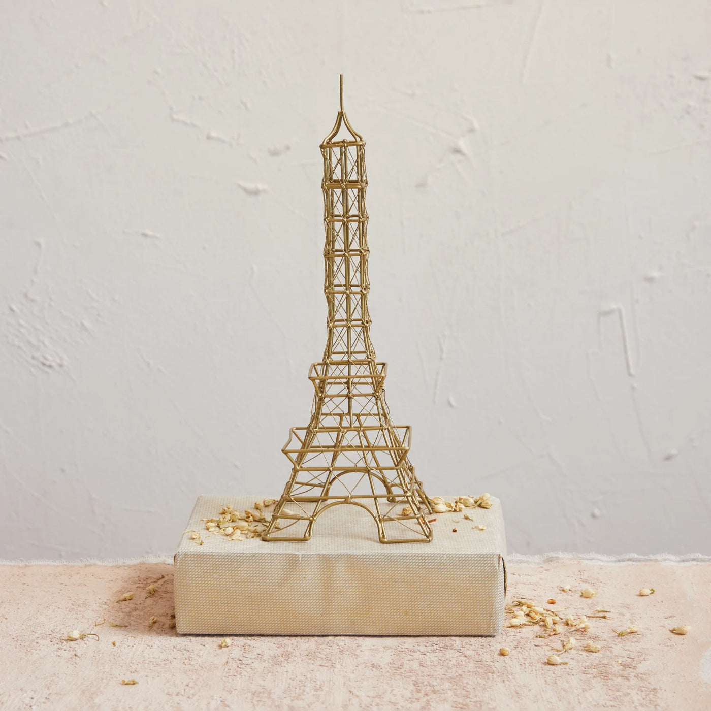 13” Brass Metal Eiffel Tower