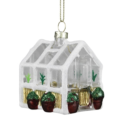 Glass Greenhouse Ornament