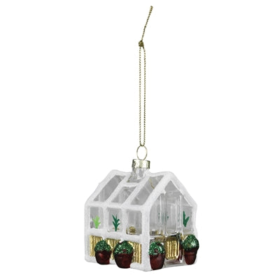 Glass Greenhouse Ornament