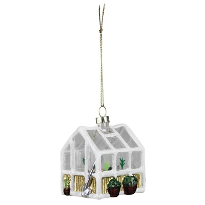 Glass Greenhouse Ornament