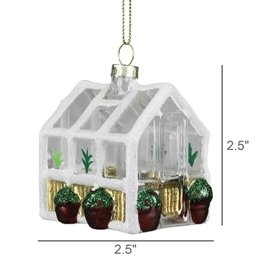 Glass Greenhouse Ornament