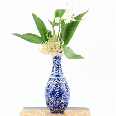 Handmade Blue and White Porcelain Vase