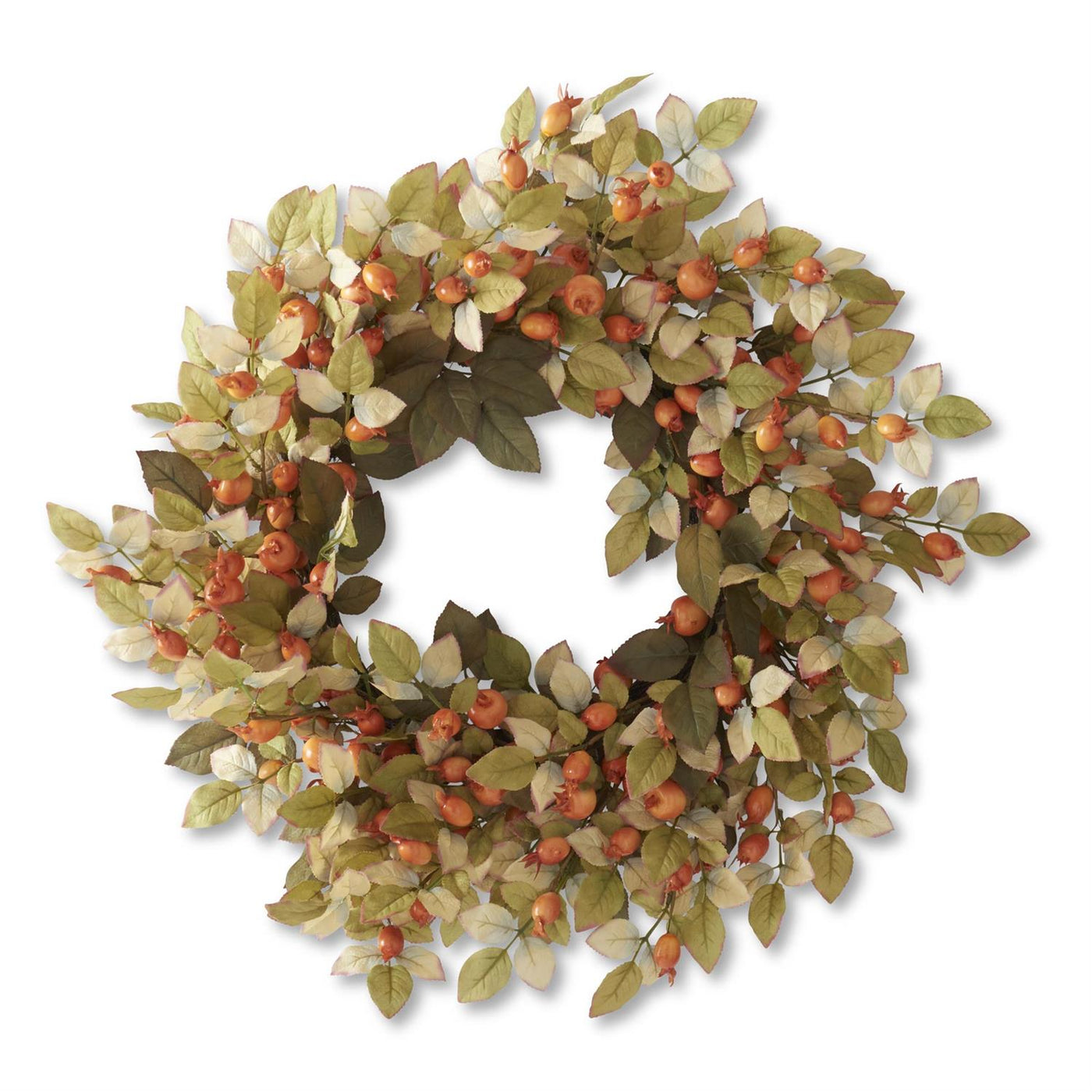 Orange Berry Wreath 28"