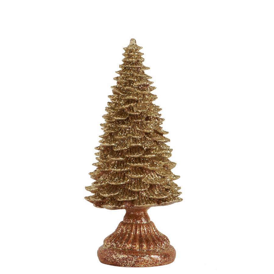 Gold Glitter Resin Tree