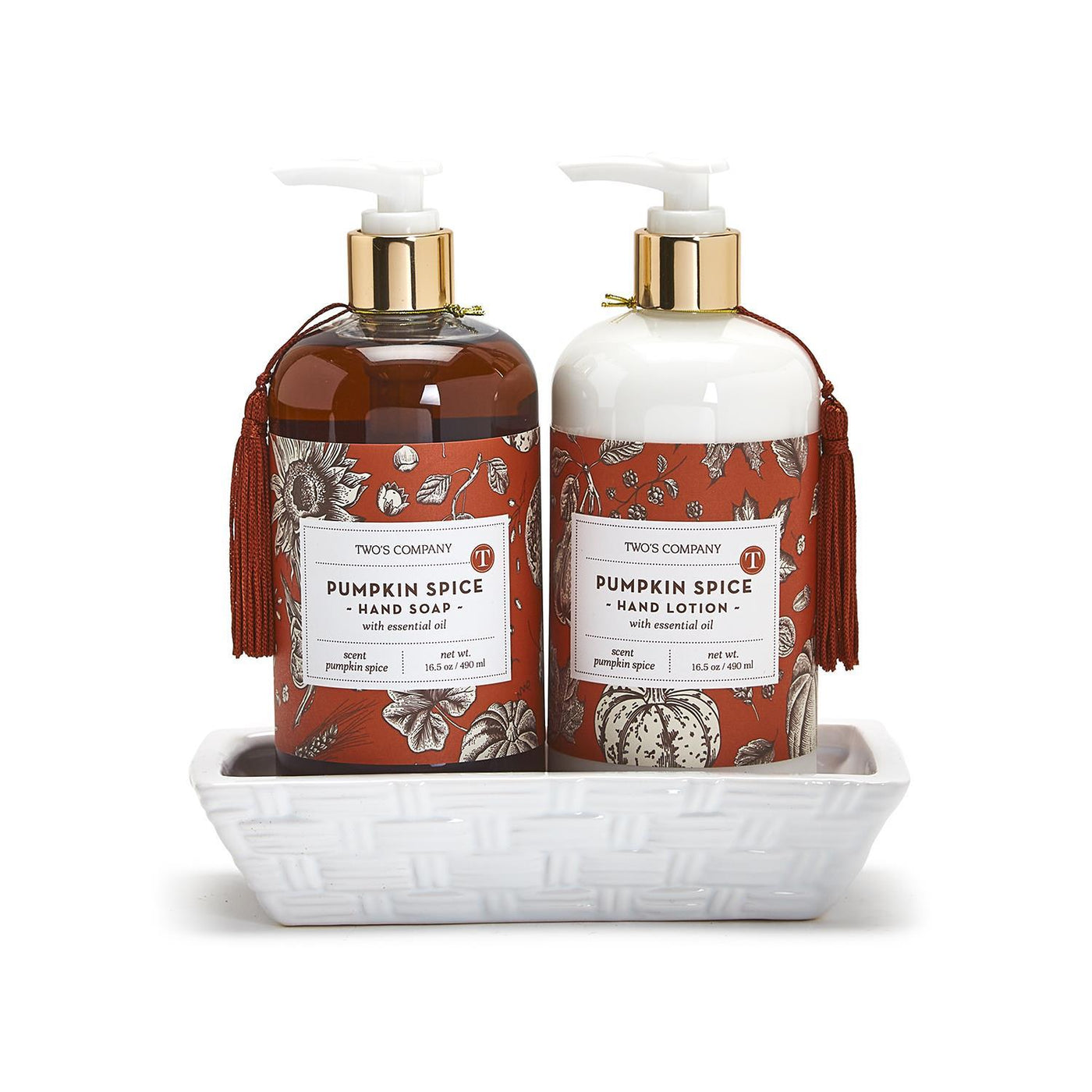 Autumn Air Hand Soap & Lotion Set Tray