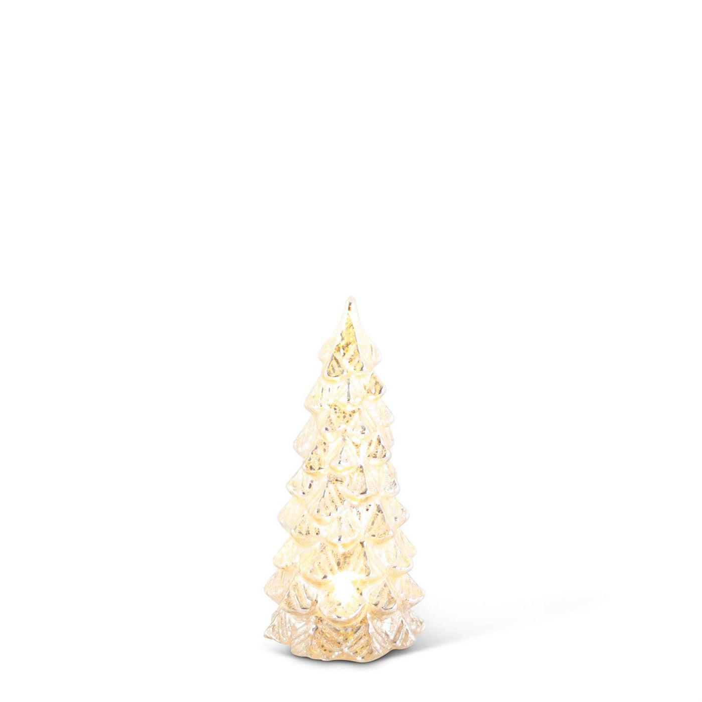 Glittered LED Mercury Glass Tree with Timer