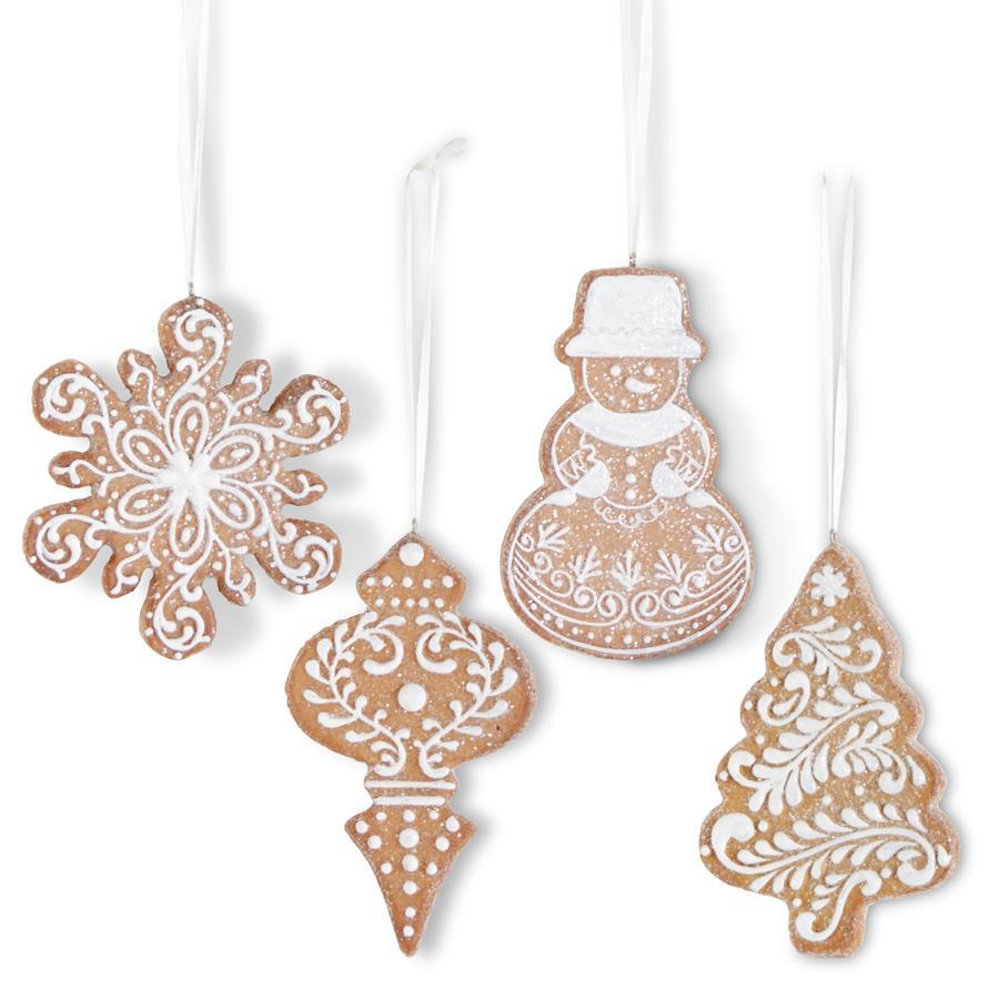 Glittered Gingerbread Ornaments