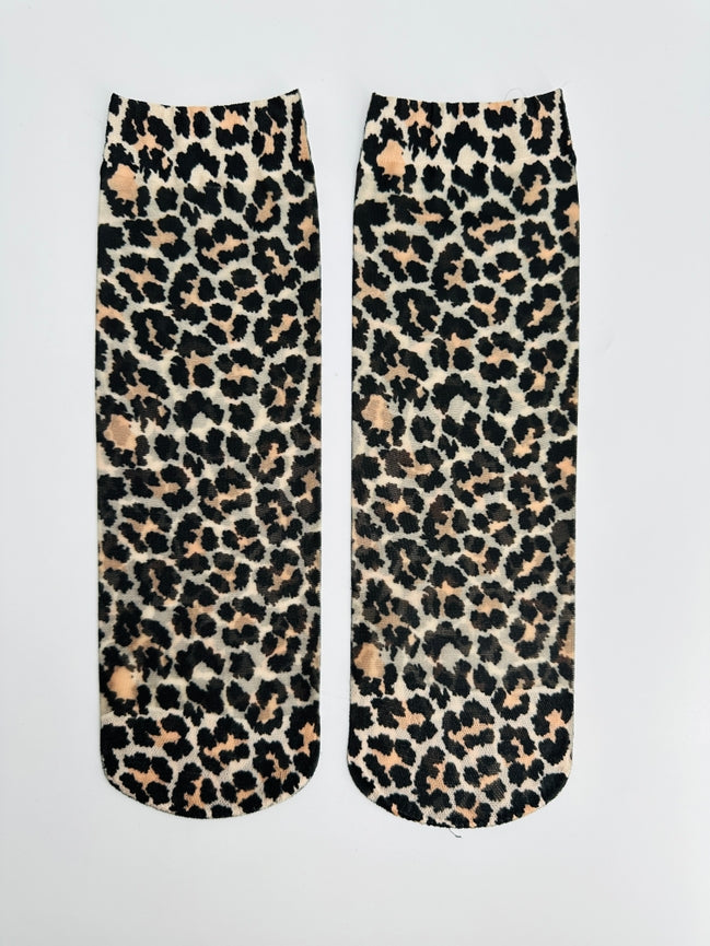 Jane Leopard Socks Women