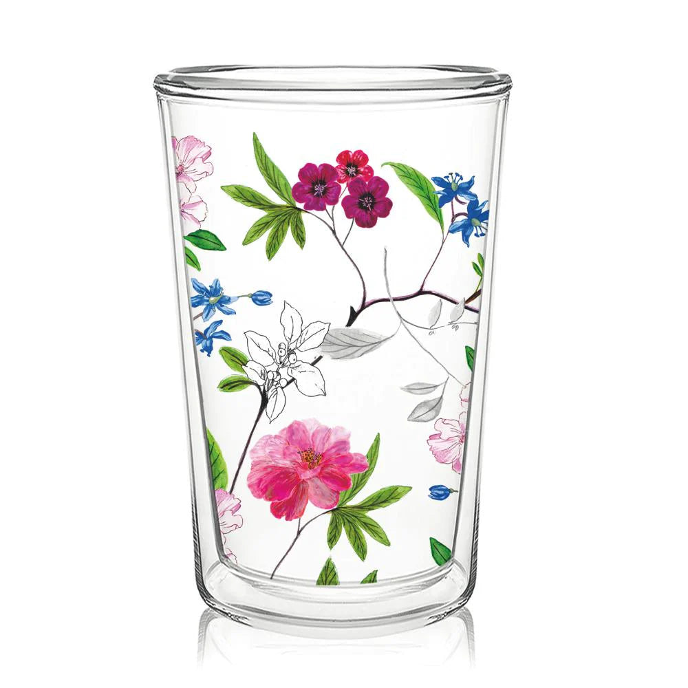 Flower Power 15 oz Glass