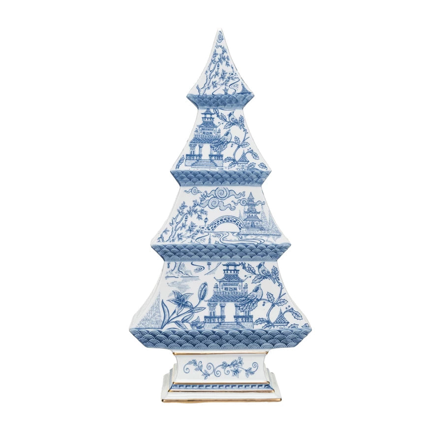 Ceramic Tree with Pagoda Pattern