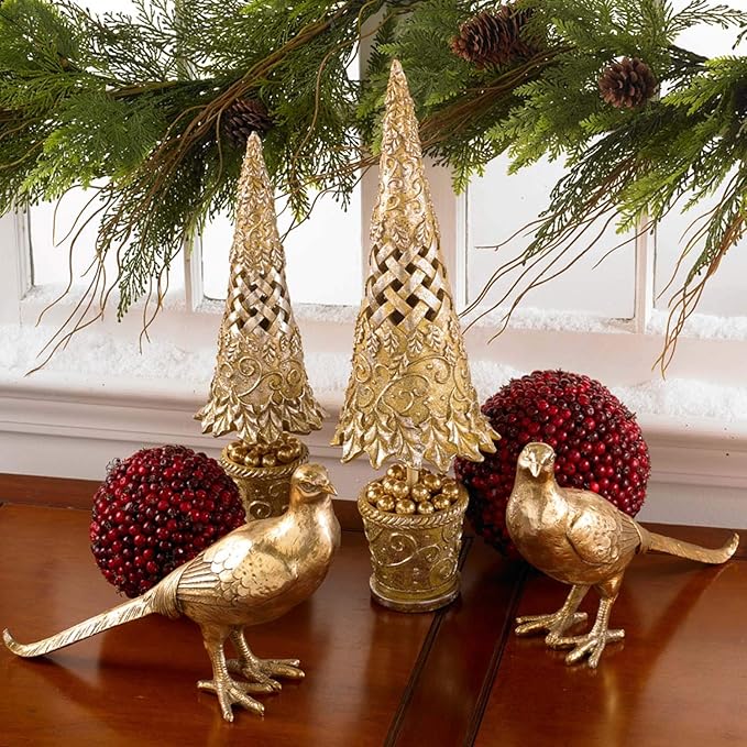 Pair of Gold Pheasants