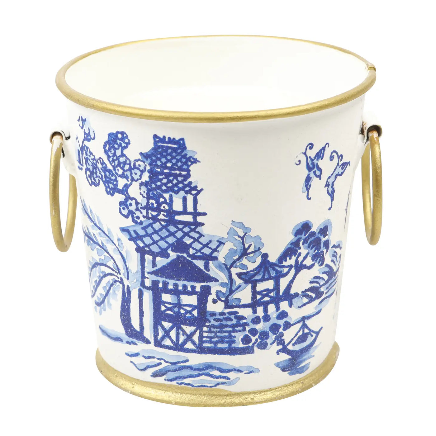 Blue Hydrangea 12 oz Chinoiserie Cachepot