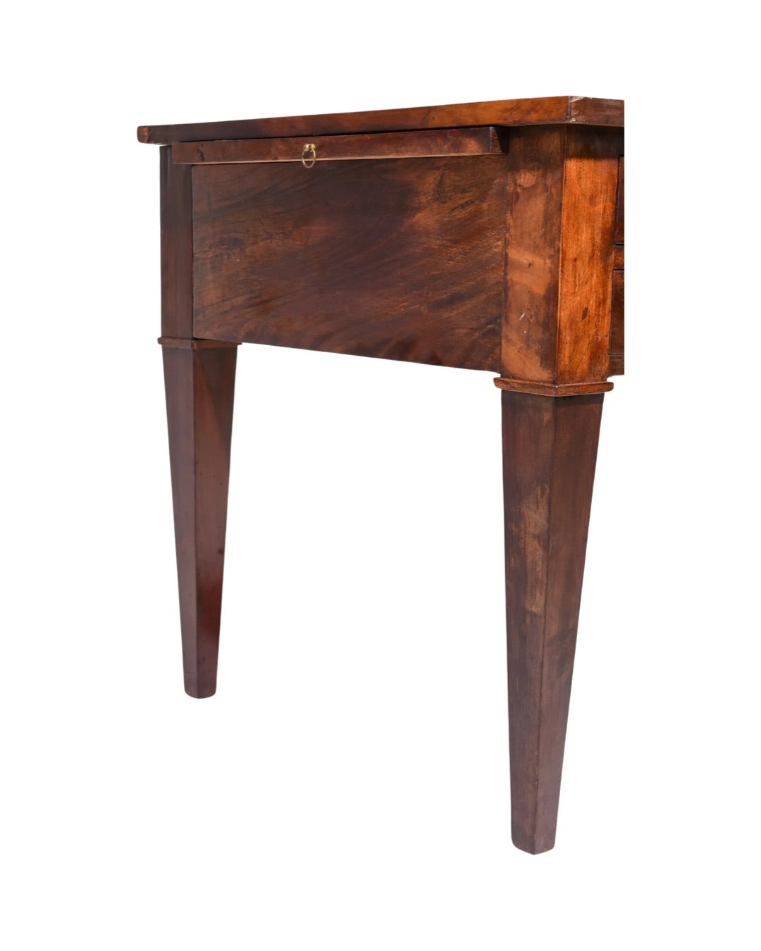 French Empire Leather Top Mahogany Desk