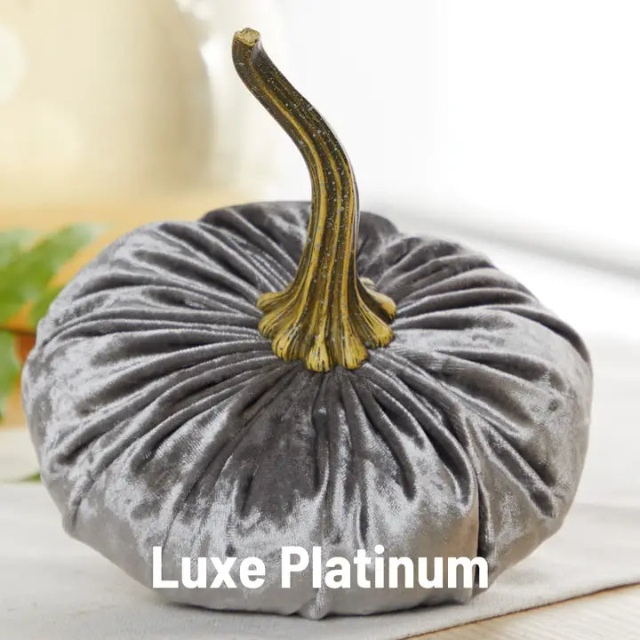 Large & Small Assorted Velvet Pumpkins