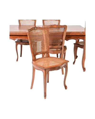 Louis XV Refectory Table and 6 Chairs