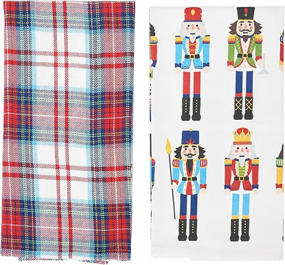 Nutcracker Plaid  Kitchen Towel Set