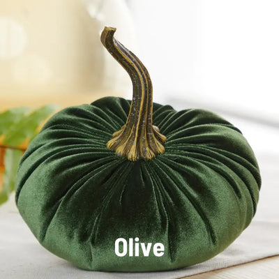 Large & Small Assorted Velvet Pumpkins