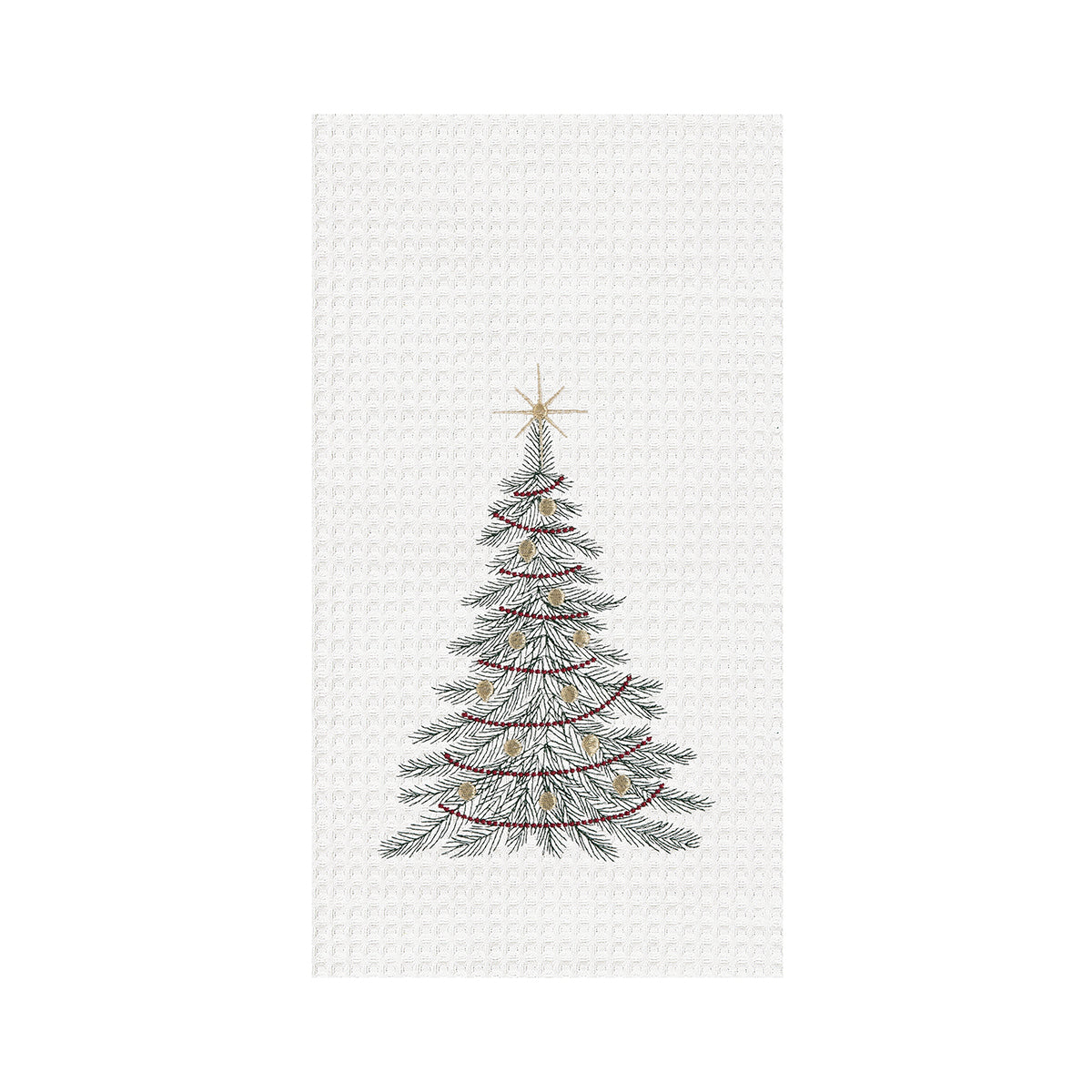 Traditional Christmas Tree Kitchen Towel