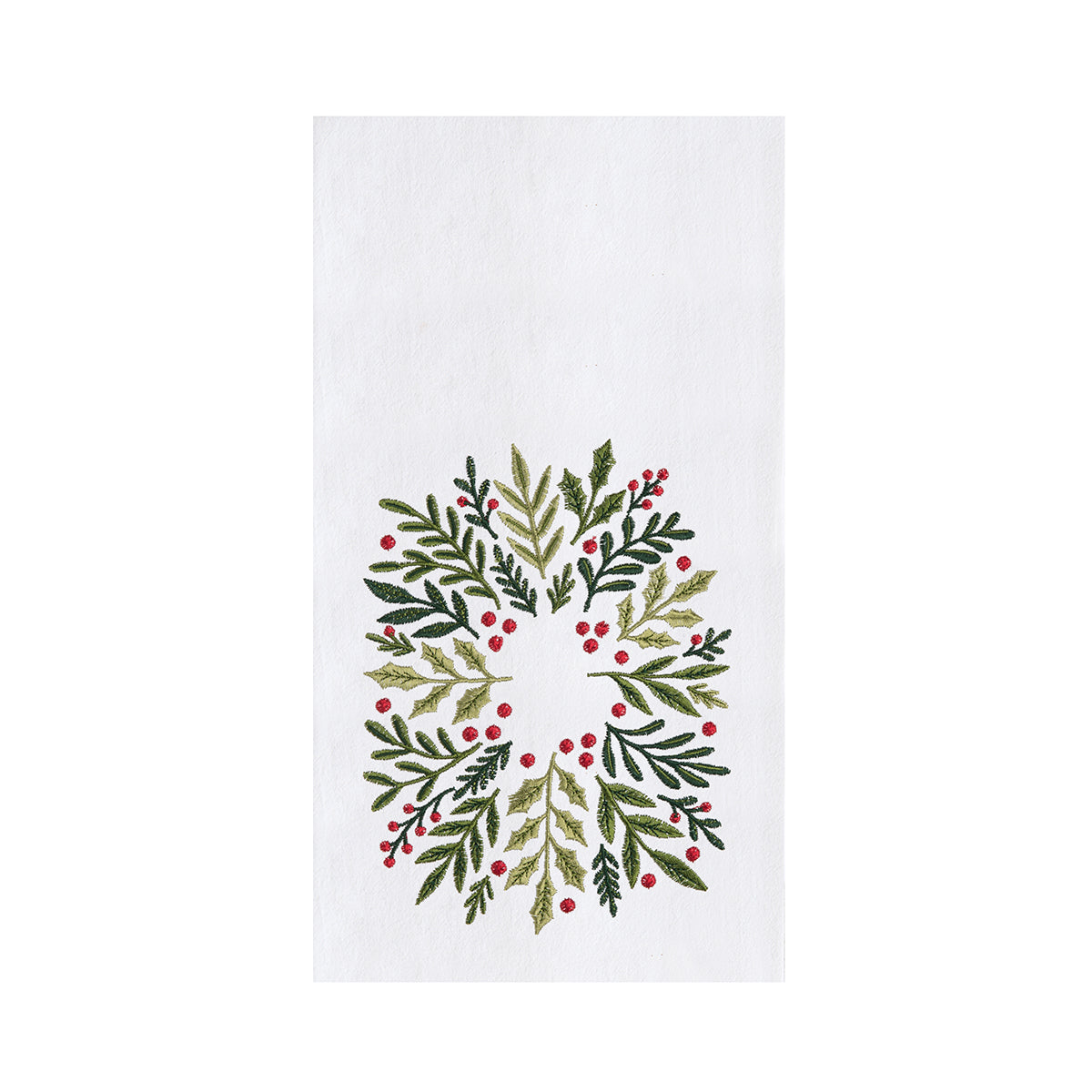 Christmas Botanical Wreath Kitchen Towel