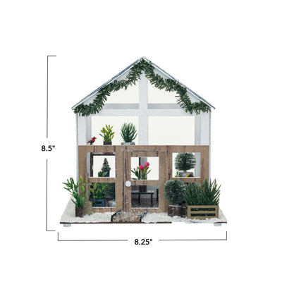 Greenhouse with Garland