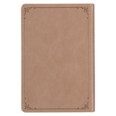 Standing Firm Tan Faux Leather Daily Devotional