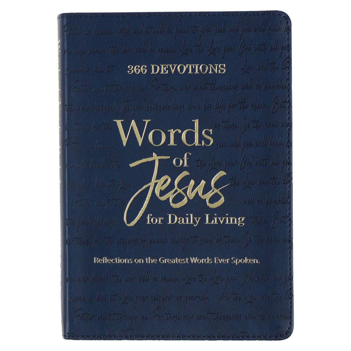 Words of Jesus for Daily Living Blue Faux Leather Devotional