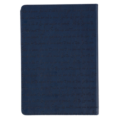 Words of Jesus for Daily Living Blue Faux Leather Devotional