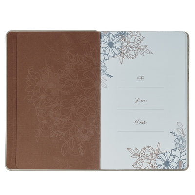 Precious in His Sight Taupe Faux Leather Gift Book