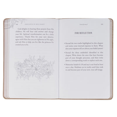 Precious in His Sight Taupe Faux Leather Gift Book