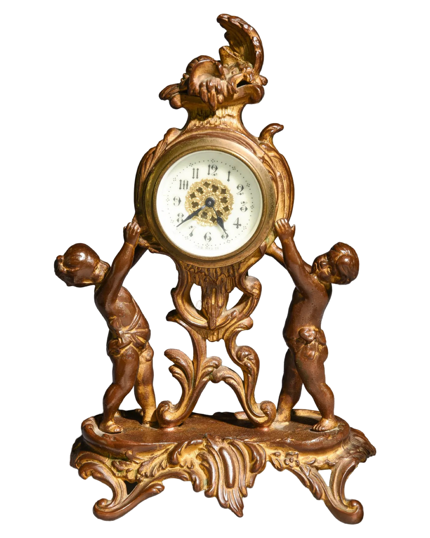 Antique German Clock with Cherubs