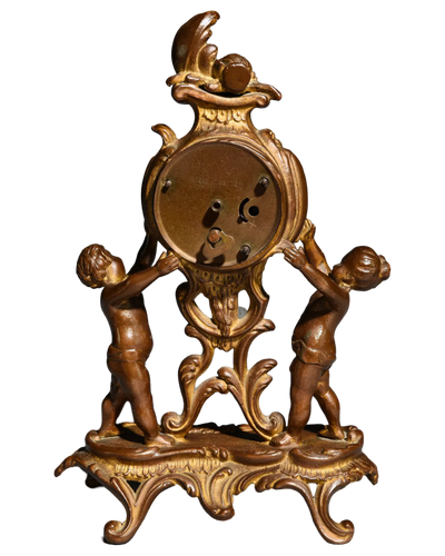 Antique German Clock with Cherubs