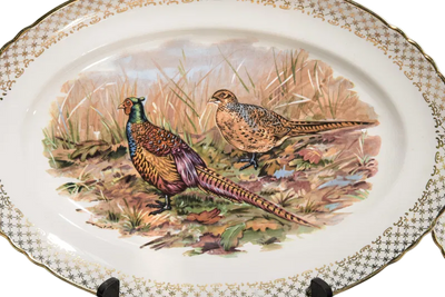 13 pc French Pheasant Plate Set