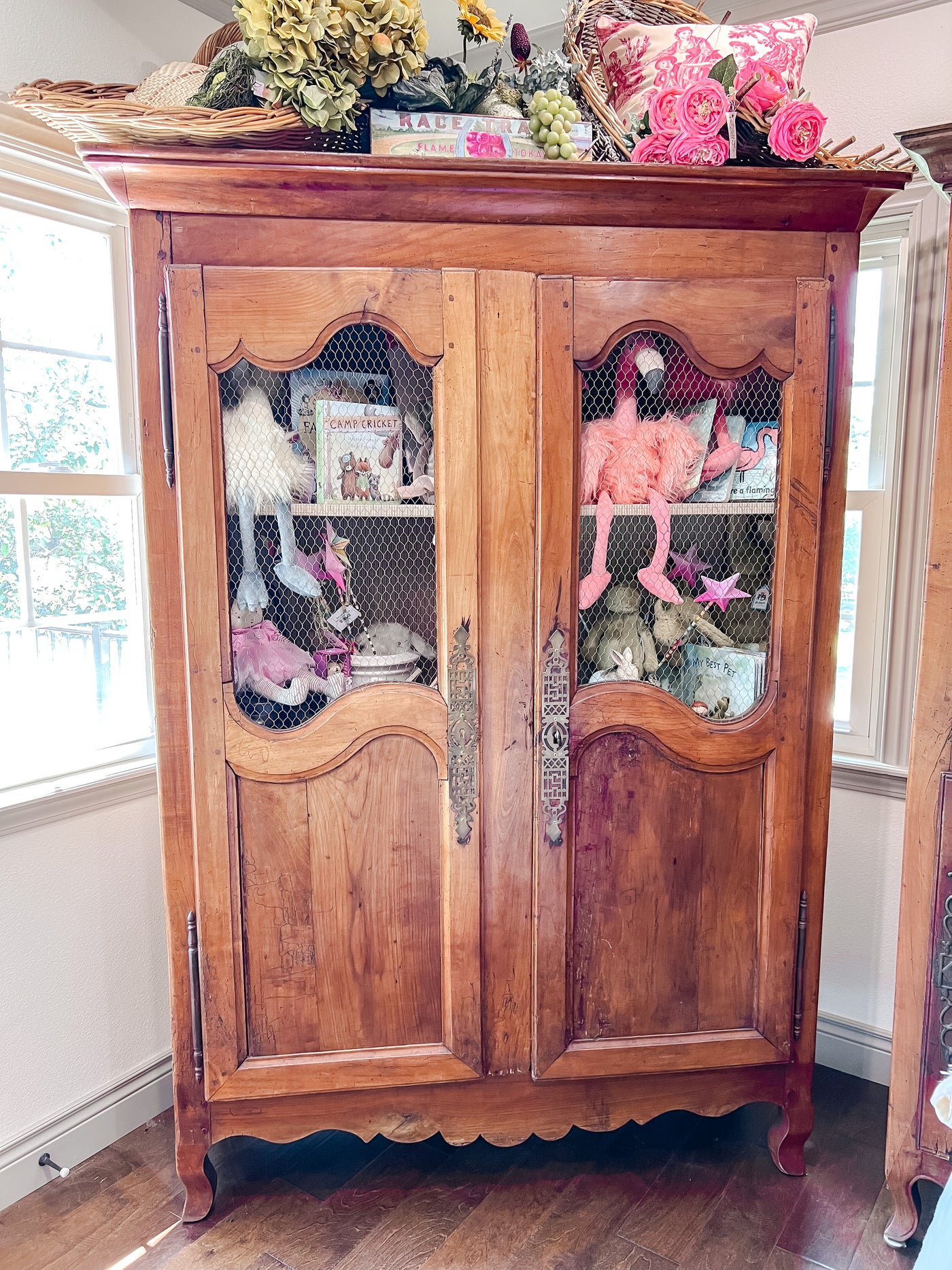 Antique Louis XV Cherry Armoire