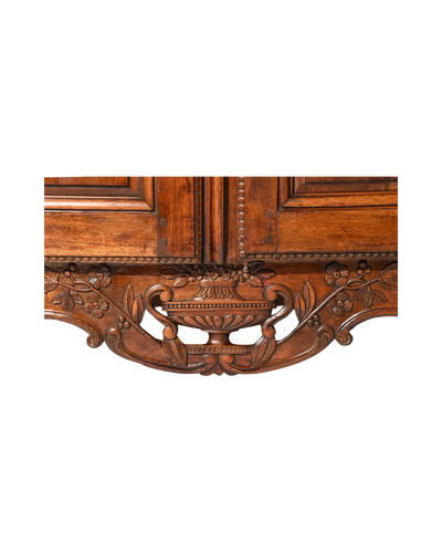 Antique French Oak Marriage Armoire, 19th c.