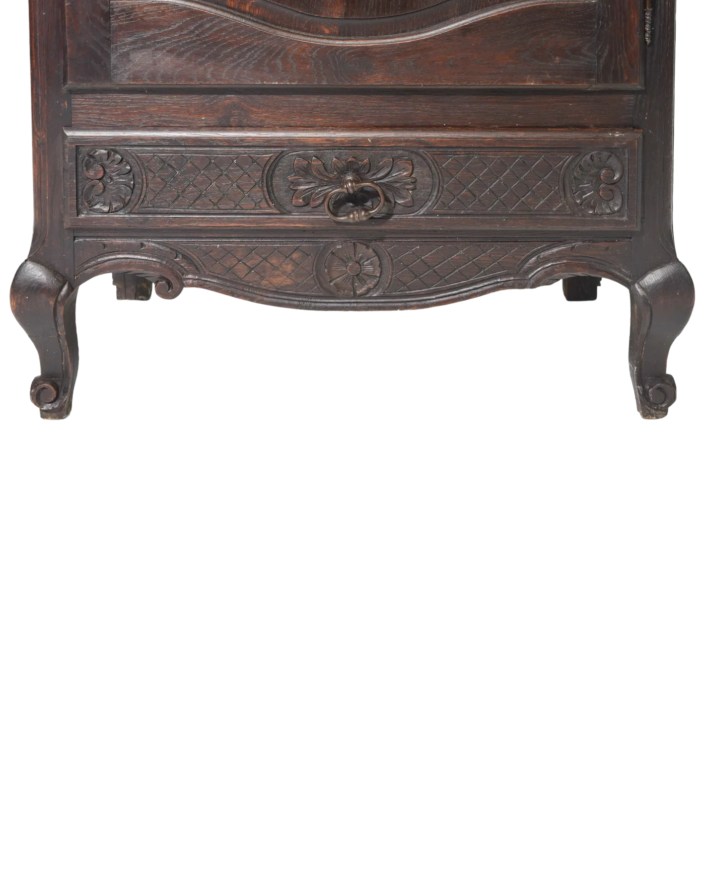 Antique Louis XV Style Oak Bonnetiere c.1920