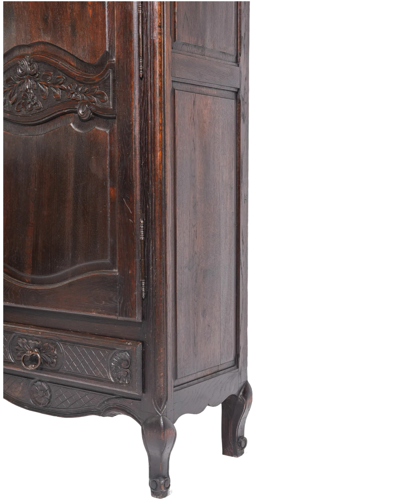 Antique Louis XV Style Oak Bonnetiere c.1920