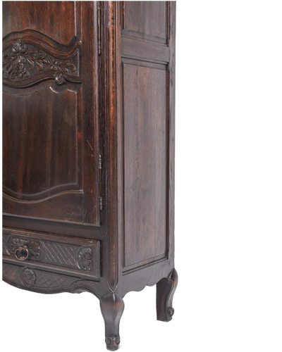 Antique Louis XV Style Oak Bonnetiere c.1920