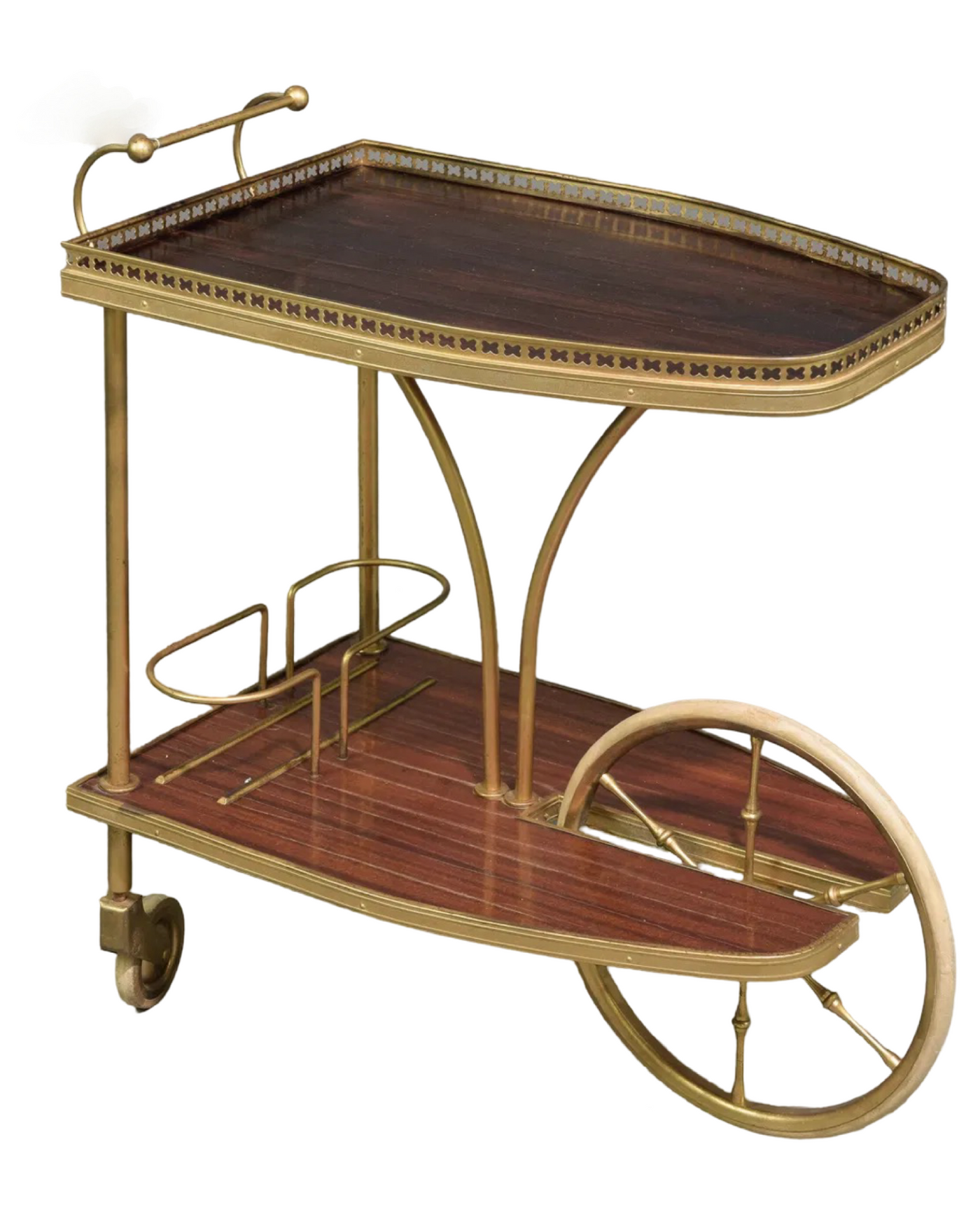 Art Deco French Brass Trolley