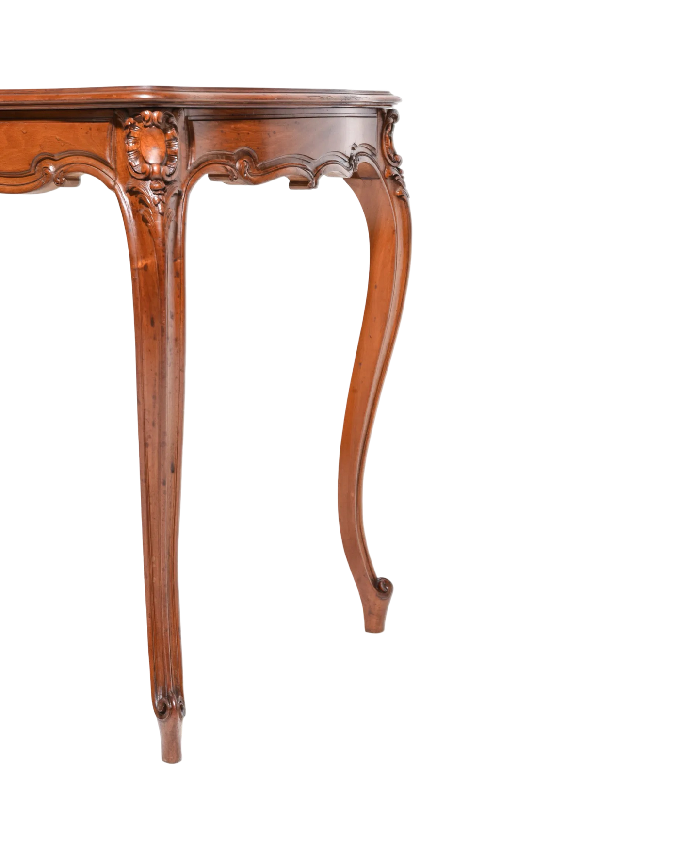 Antique French Louis XV Style Walnut Writing Table