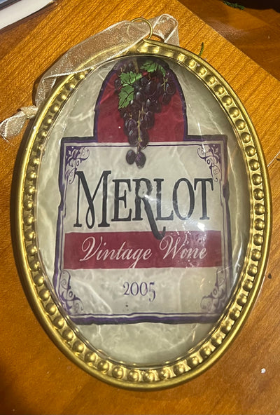 Wine Label Ornament