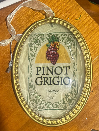 Wine Label Ornament