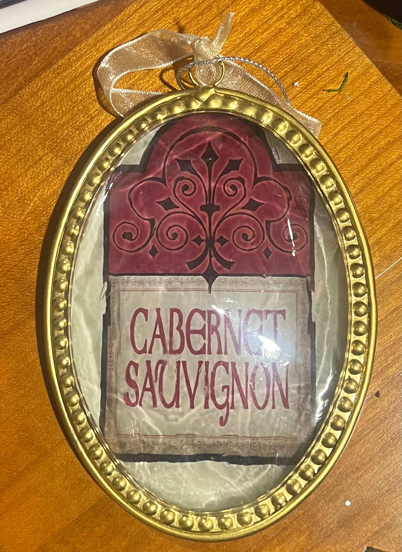 Wine Label Ornament