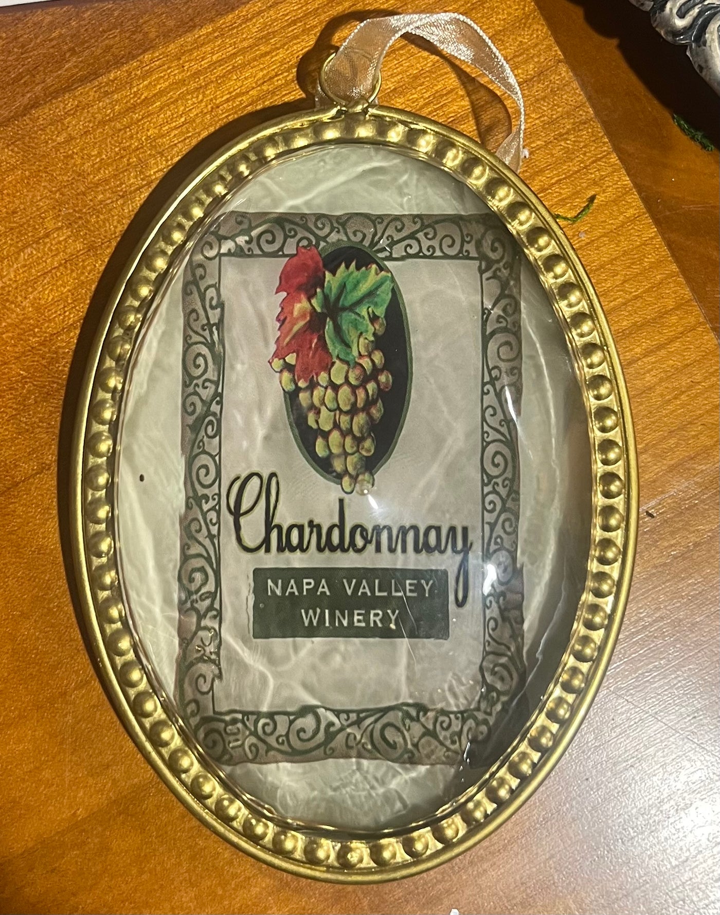 Wine Label Ornament